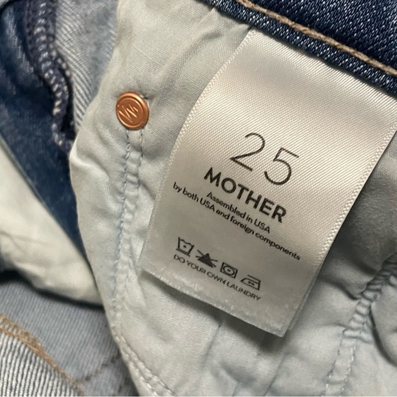 Mother The Swisher Sneak Fray Boogie Down Super Wide Leg Jean Sz 25 NWOT - Picture 7 of 14
